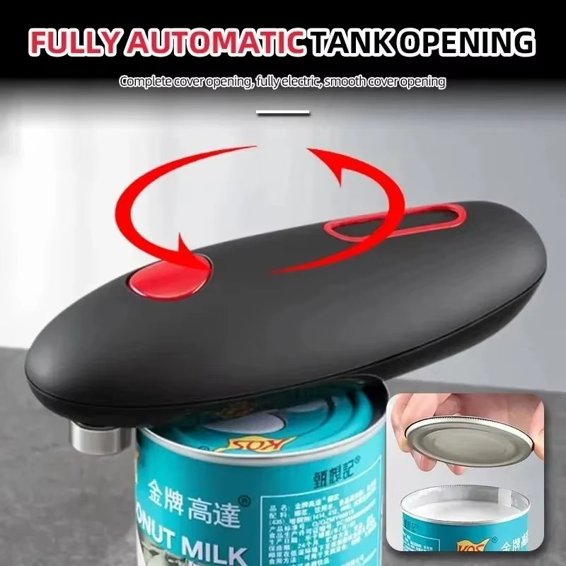 The One-Touch Electric Can Opener – Effortless Kitchen Convenience